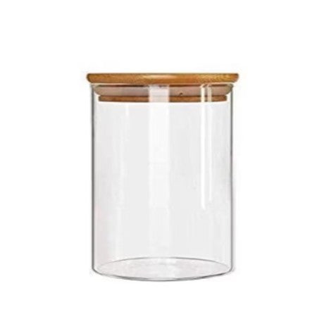 500ml glass jar with Bamboo Lid