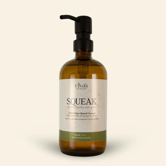 Elva's All Natural - SQUEAK – Ultra-Concentrated Lemon Lime Dish Soap