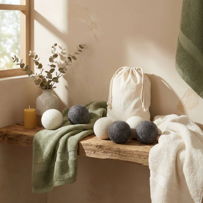 Elva's All Natural - ORGANIC WOOL DRYER BALLS – XL Set of 6