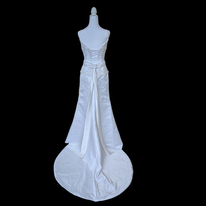 Maggie Sottero 2015 Lace Wedding Dress – Size 6, White Bridal Gown