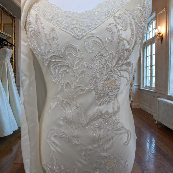 2007 Holt Renfrew Vintage-Inspired Silk-Style Dress