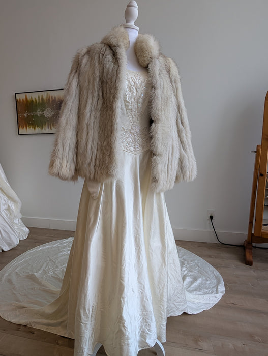 Authentic Blue Fox Fur Coat