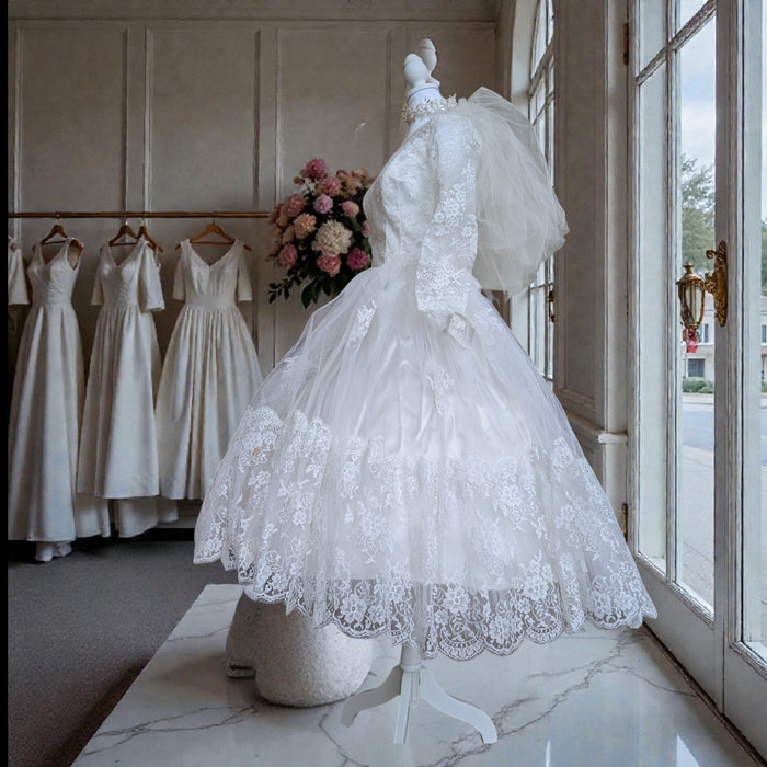 Vintage 1960s Miss Annette Toronto Wedding Dress | Simpsons Bridal Gown | Size 4