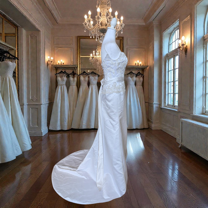 Maggie Sottero 2015 Lace Wedding Dress – Size 6, White Bridal Gown
