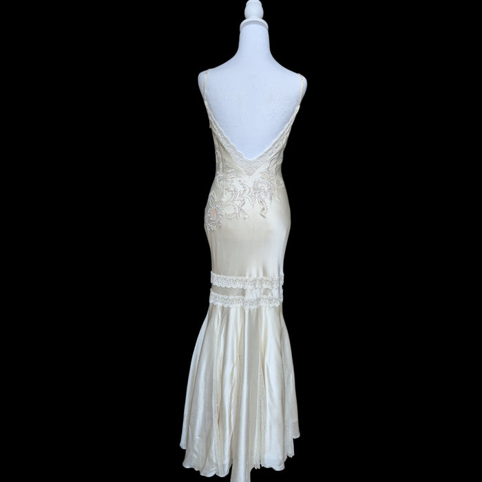 2007 Holt Renfrew Vintage-Inspired Silk-Style Dress
