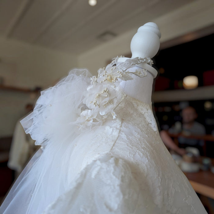 Vintage 1985 Bridal Veil & Floral Crown