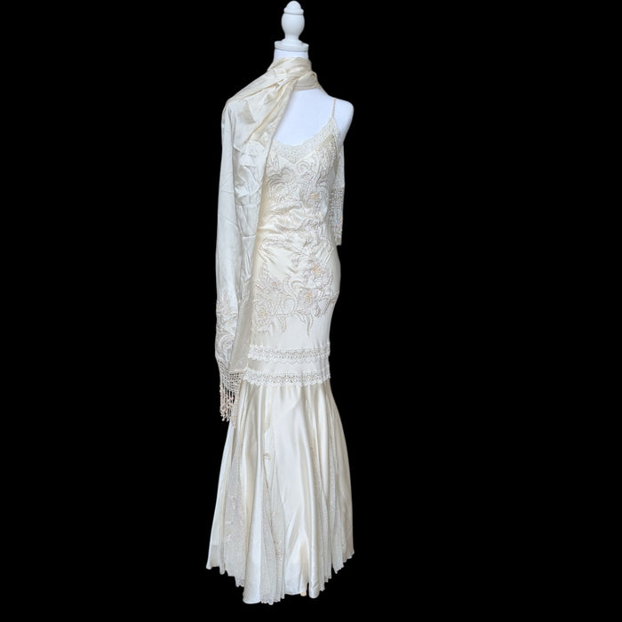 2007 Holt Renfrew Vintage-Inspired Silk-Style Dress