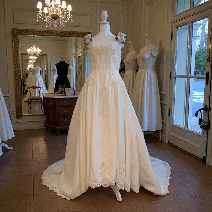 1990 Sweetheart Wedding Gown
