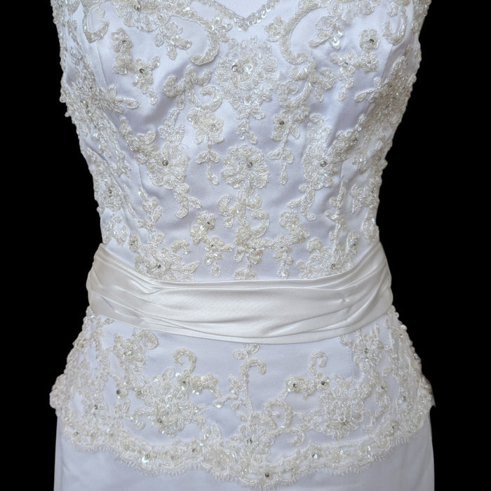 Maggie Sottero 2015 Lace Wedding Dress – Size 6, White Bridal Gown